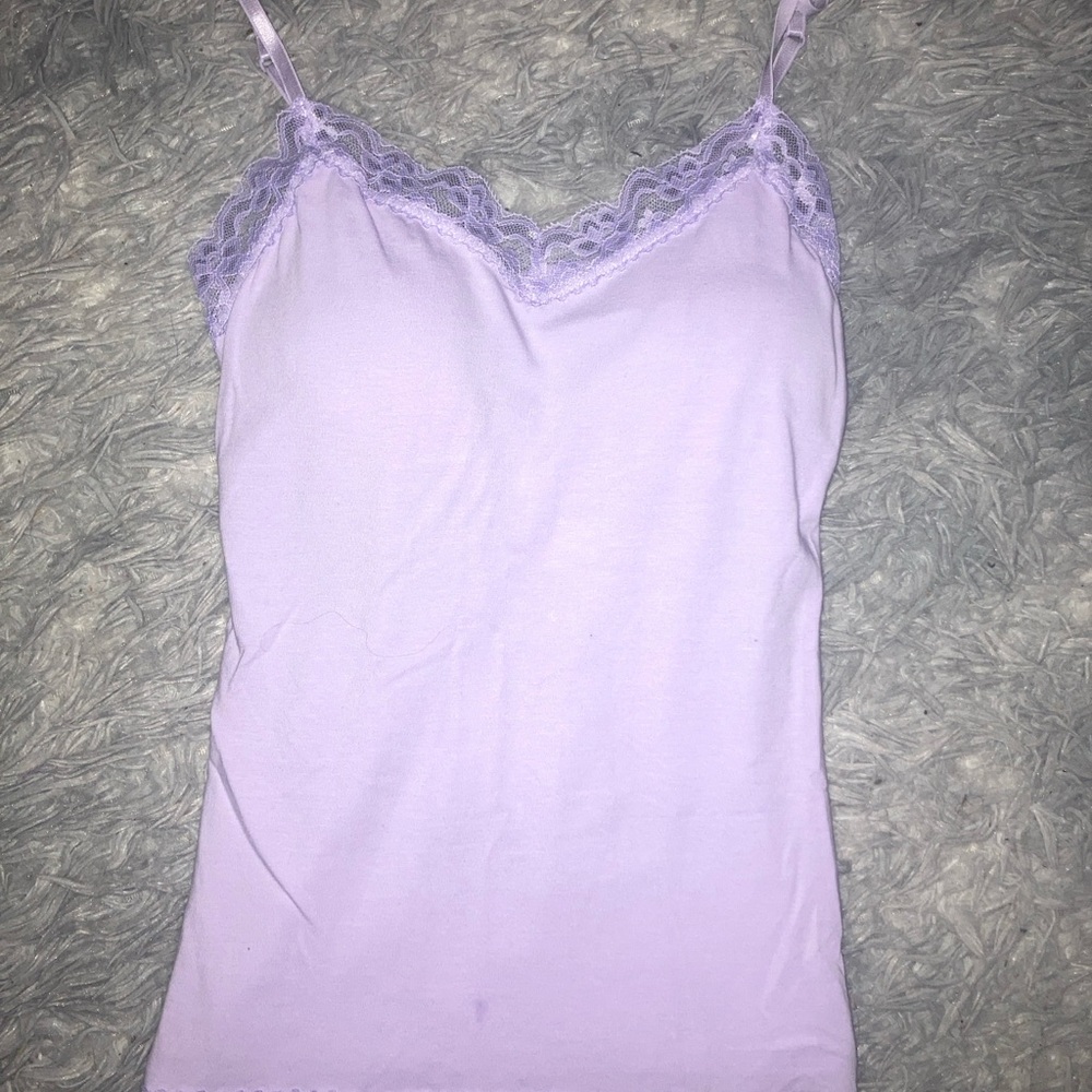 LISTING WILL BE REMOVED 5/7 No Boundaries Light Purple Camisole with Lace